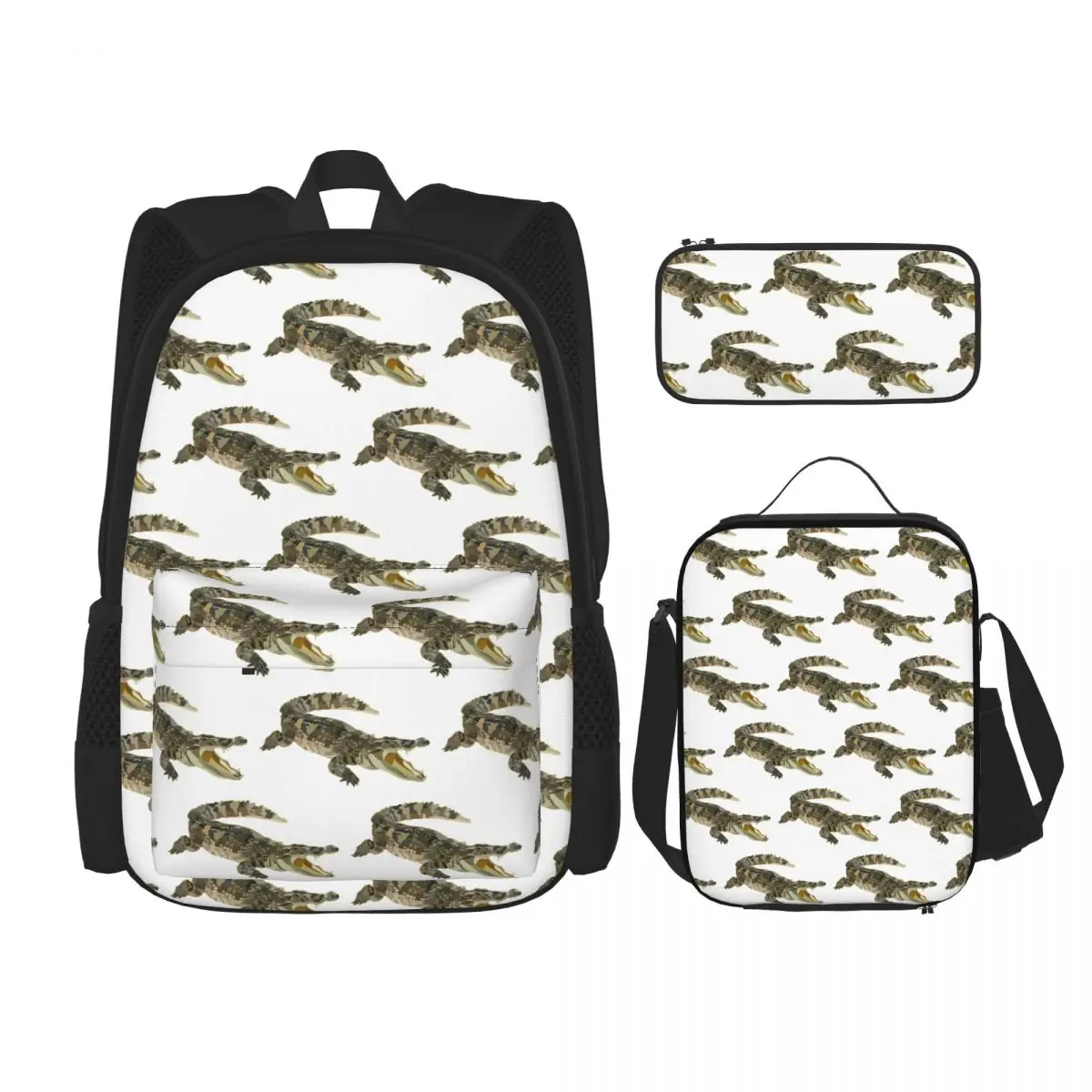 C Is For Crocodile Backpacks Boys Girls Bookbag School Bags Rucksack Lunch Bag Pen Bag Three-Piece Set
C Is For Crocodile Backpacks Boys Girls Bookbag School Bags Rucksack Lunch Bag Pen Bag Three-Piece Set