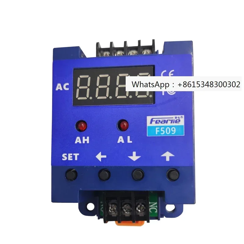F509 AC intelligent digital display current upper limit overload detection relay single-phase controller instrument
F509 AC intelligent digital display current upper limit overload detection relay single-phase controller instrument