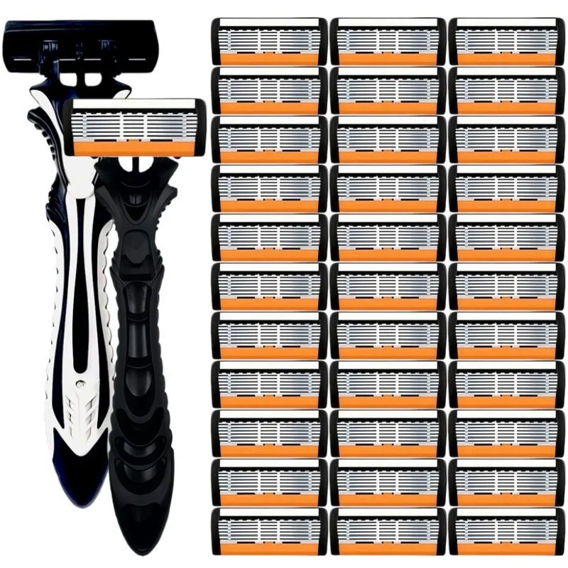 Бритва Classic, 6-краевая безопасная бритва для мужского бритья и женского удаления волос, 6-слойные лезвия для бритья, ручная бритва
Бритва Classic, 6-краевая безопасная бритва для мужского бритья и женского удаления волос, 6-слойные лезвия для бритья, ручная бритва