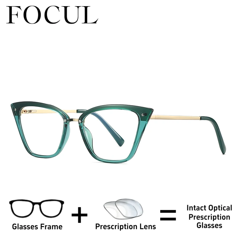 FOCUL Fashion TR90 Cat Eye Photochromic Myopia Eyeglasses Multifocal Glasses Women Customization Prescription Optical Eyewear
FOCUL Fashion TR90 Cat Eye Photochromic Myopia Eyeglasses Multifocal Glasses Women Customization Prescription Optical Eyewear