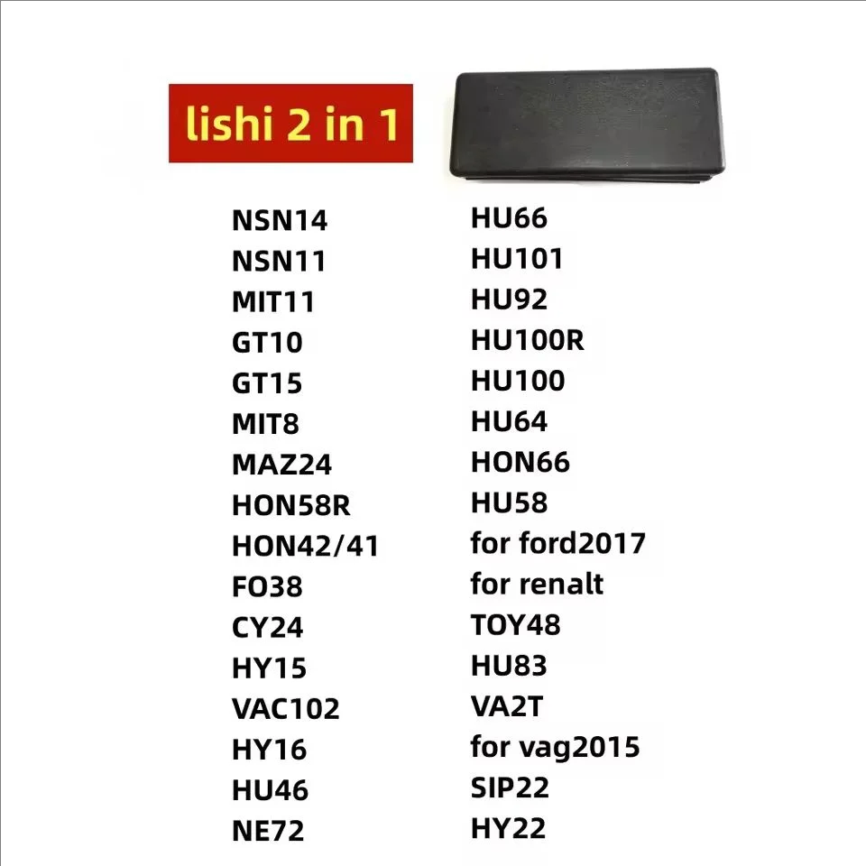 Инструмент LISHI 2 в 1 DW04R DW05 NSN14 NSN11 MIT11 MIT8 MAZ24 GM37 GM39 FO38 CY24 HYN14R HU46 TOY38R для MAZDA2014 B111 HU66 HU101
Инструмент LISHI 2 в 1 DW04R DW05 NSN14 NSN11 MIT11 MIT8 MAZ24 GM37 GM39 FO38 CY24 HYN14R HU46 TOY38R для MAZDA2014 B111 HU66 HU101