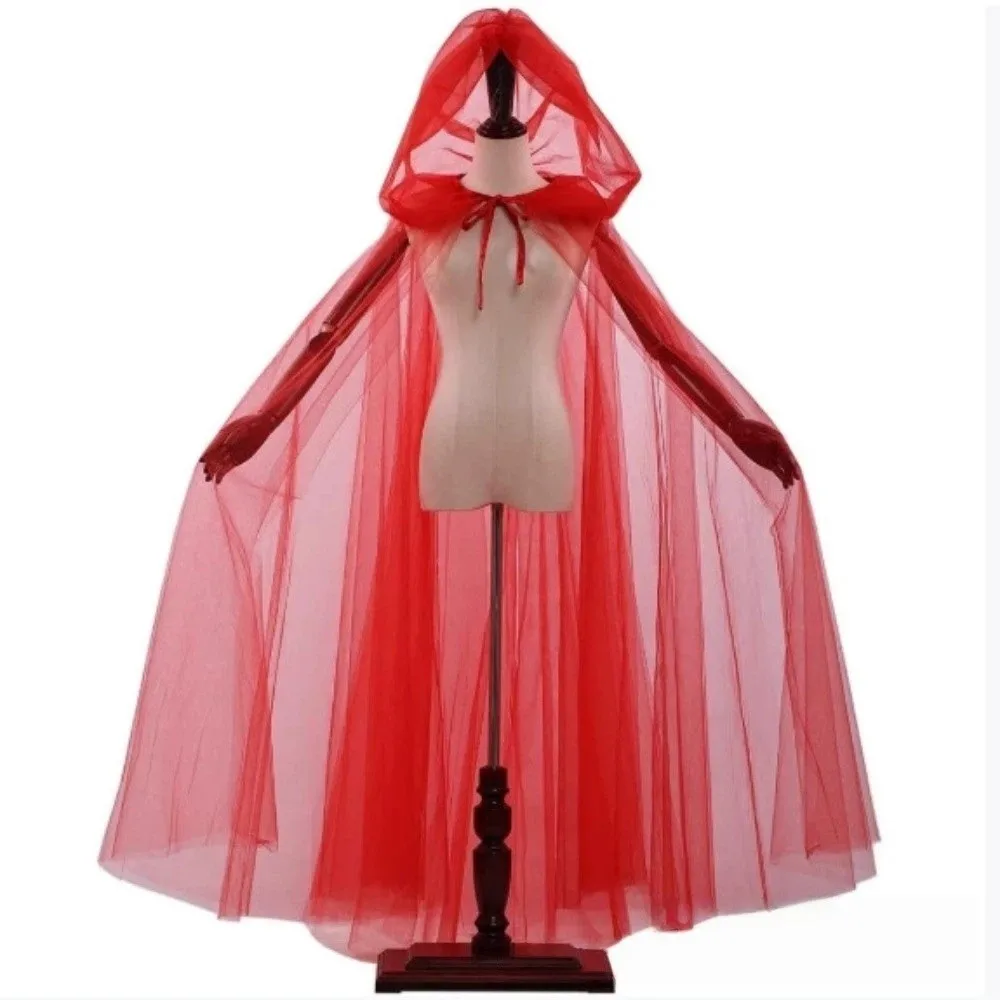Fairy Tale Red Riding Hood Polyester 150cm/59in Witch Wizard Hooded Cloak Velvet Role Play Cosplay Costume Cape Christmas
Fairy Tale Red Riding Hood Polyester 150cm/59in Witch Wizard Hooded Cloak Velvet Role Play Cosplay Costume Cape Christmas