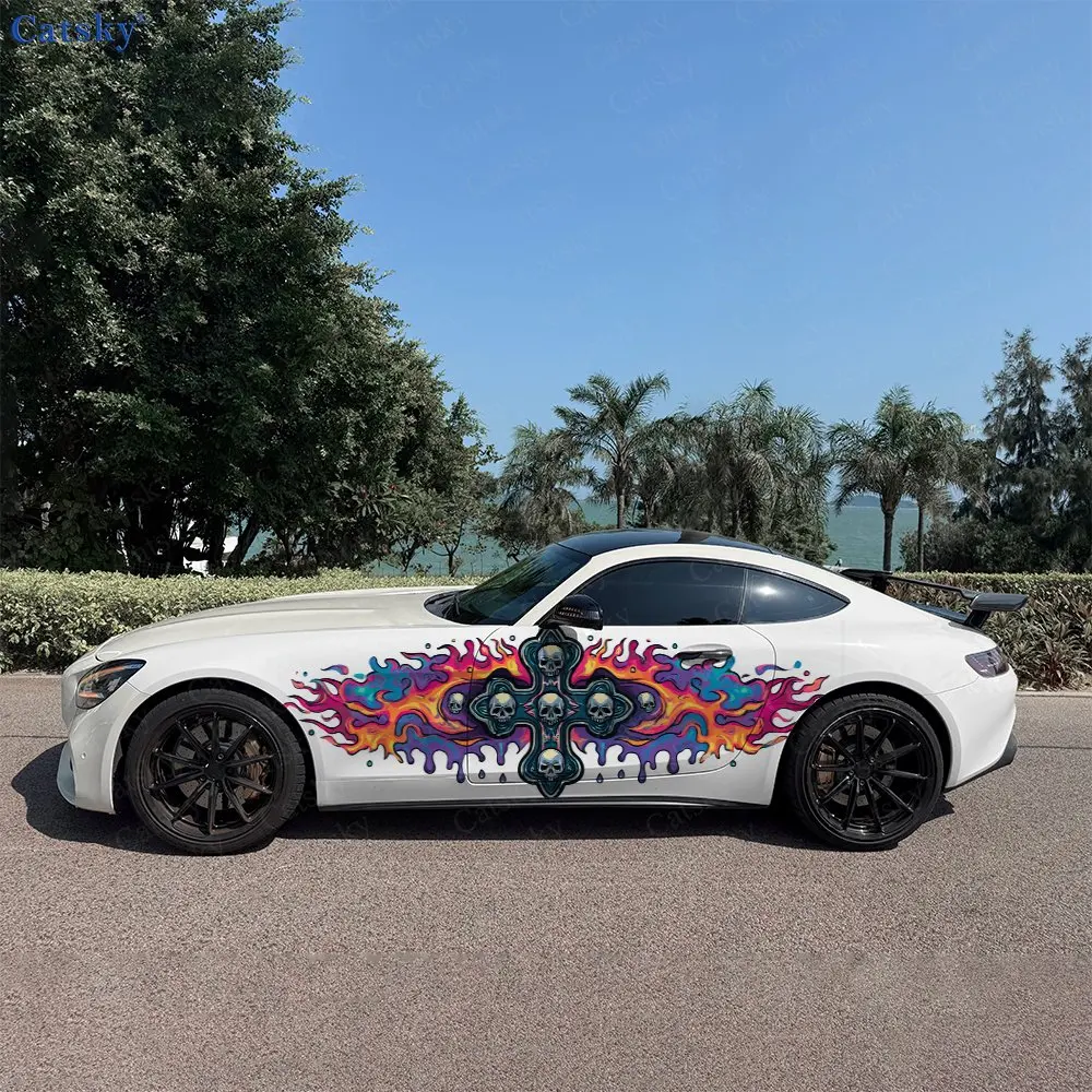2pcs Skeleton Cross Car Sticker Full Body Decal Decoration Scratches Protect Car Sticker Waterproof Car Vinyl Wraps
2pcs Skeleton Cross Car Sticker Full Body Decal Decoration Scratches Protect Car Sticker Waterproof Car Vinyl Wraps