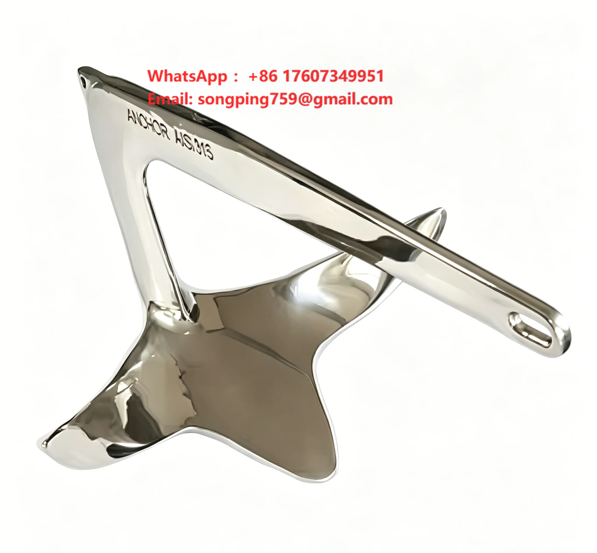 316 Stainless Steel Mirror Polished Bruce Anchor 5kg High Holding Power Claw Anchor Marine Yacht Boat Docking Hardware
316 Stainless Steel Mirror Polished Bruce Anchor 5kg High Holding Power Claw Anchor Marine Yacht Boat Docking Hardware