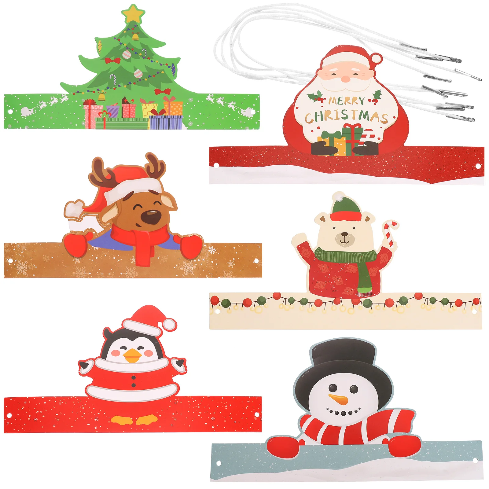 6 Pcs Christmas Paper Hats Xmas Themed Party Supplies Photo Props Headdresses Cosplay Accessories Holiday Gifts
6 Pcs Christmas Paper Hats Xmas Themed Party Supplies Photo Props Headdresses Cosplay Accessories Holiday Gifts
