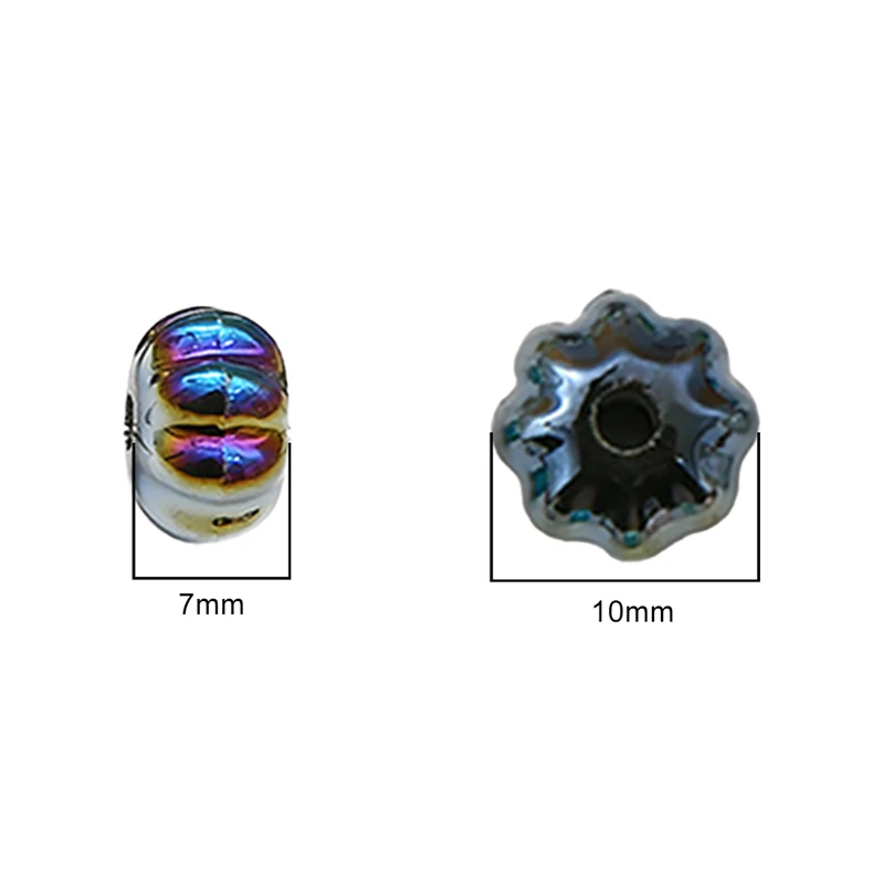 6Pcs 10mm Ceramic Ink Wash Irregular Pattern Pumpkin Beads for DIY Handmade Bracelet Necklace Earring Jewelry Making Supplies
6Pcs 10mm Ceramic Ink Wash Irregular Pattern Pumpkin Beads for DIY Handmade Bracelet Necklace Earring Jewelry Making Supplies