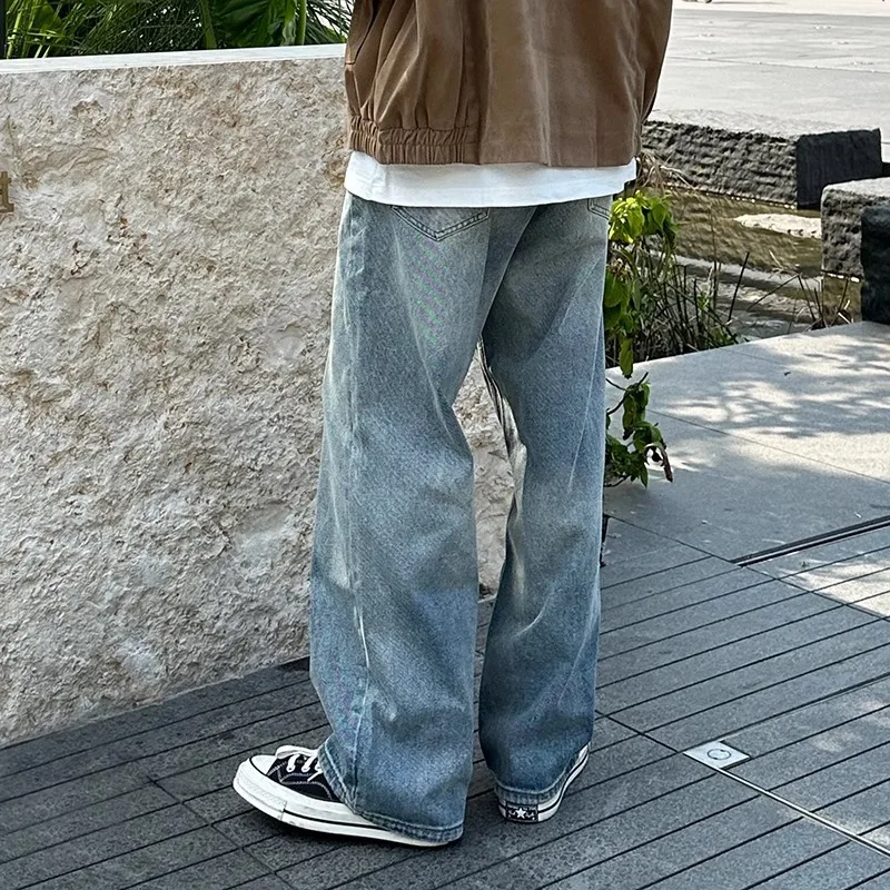 Washed Blue Jeans Men's 2026 Spring Straight Loose Wide-leg High Street Pants Trend Versatile
Washed Blue Jeans Men's 2026 Spring Straight Loose Wide-leg High Street Pants Trend Versatile