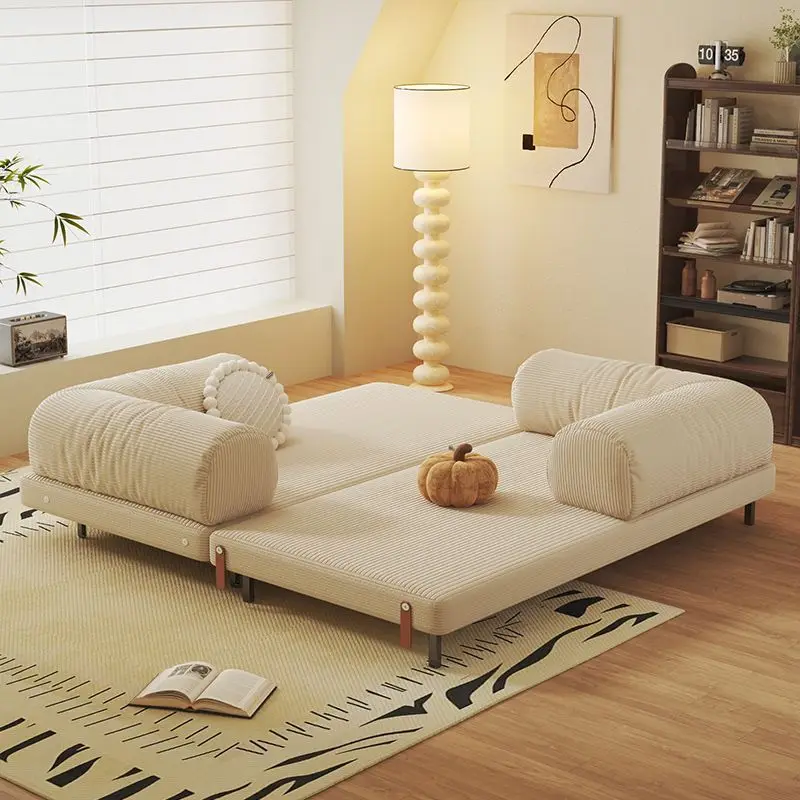 Sofa bed folding dual-purpose multi-function pull-out retractable double sofa
