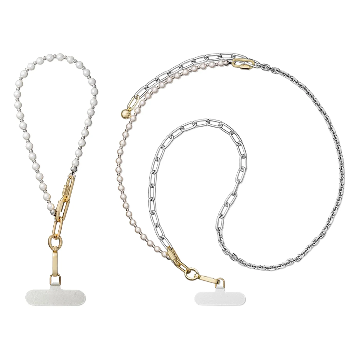 Pearl Golden Silver Buckle Shoulder Belt Functional Phone Straps Long Lanyard Phone Hanging Chain
Pearl Golden Silver Buckle Shoulder Belt Functional Phone Straps Long Lanyard Phone Hanging Chain