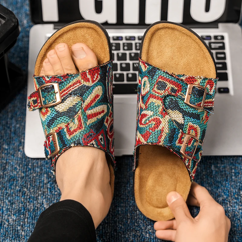Retro Buckle Unisex Trendy Slides Non Slip Soft Sole Beach Indoor Outdoor Daily Slippers
Retro Buckle Unisex Trendy Slides Non Slip Soft Sole Beach Indoor Outdoor Daily Slippers