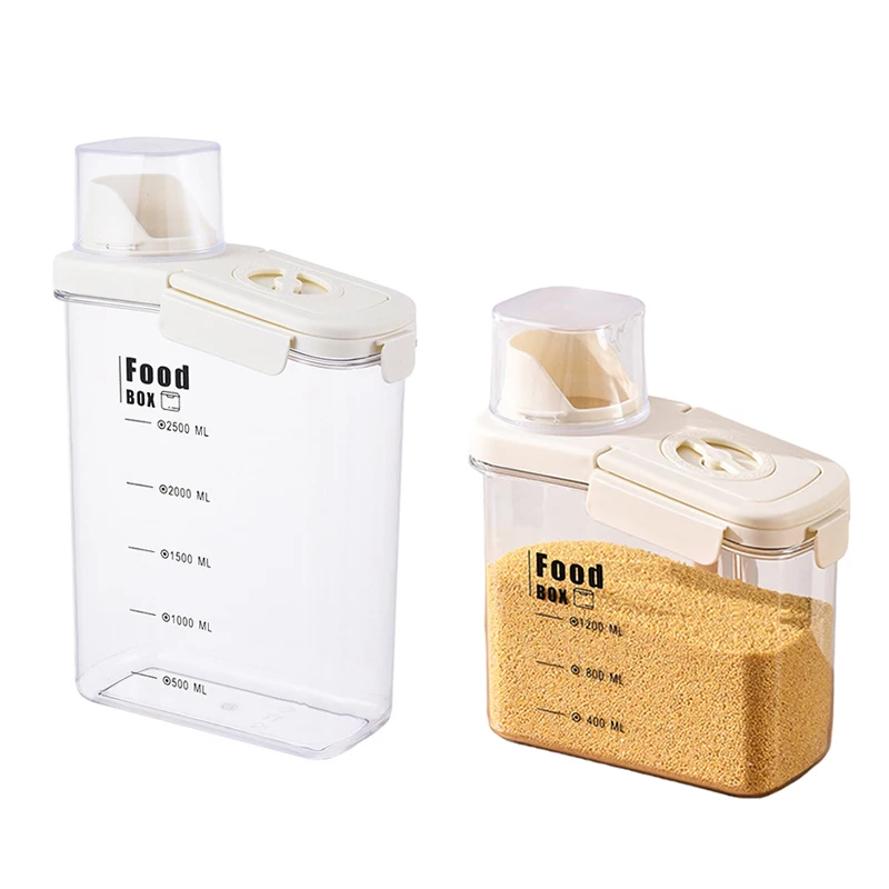 Storage Container Capacity Dry Food Dispenser With Handle For Flour Rice Snacks Moisture Proof For Kitchen
Storage Container Capacity Dry Food Dispenser With Handle For Flour Rice Snacks Moisture Proof For Kitchen