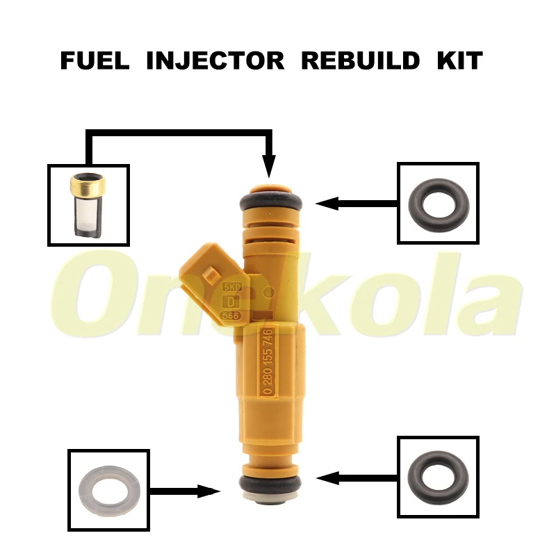 Fuel Injector Service Repair Kit Filters Orings Seals Grommets for JEEP 87-98 4.0L Mustang GT 5.0 TYPE III 19lb EV1 0280155746
Fuel Injector Service Repair Kit Filters Orings Seals Grommets for JEEP 87-98 4.0L Mustang GT 5.0 TYPE III 19lb EV1 0280155746