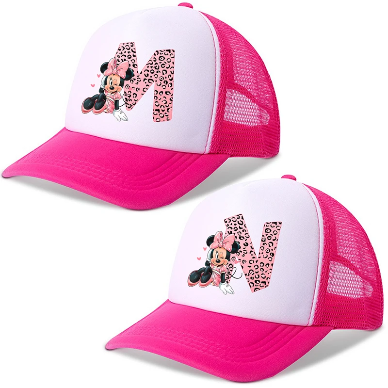 Mickey Minnie Kid Letter Hat Summer Baseball Cap Breathable Mesh Sun Hat Girl Adjustable Sun Protection Hat for Party Outdoor 
Mickey Minnie Kid Letter Hat Summer Baseball Cap Breathable Mesh Sun Hat Girl Adjustable Sun Protection Hat for Party Outdoor
