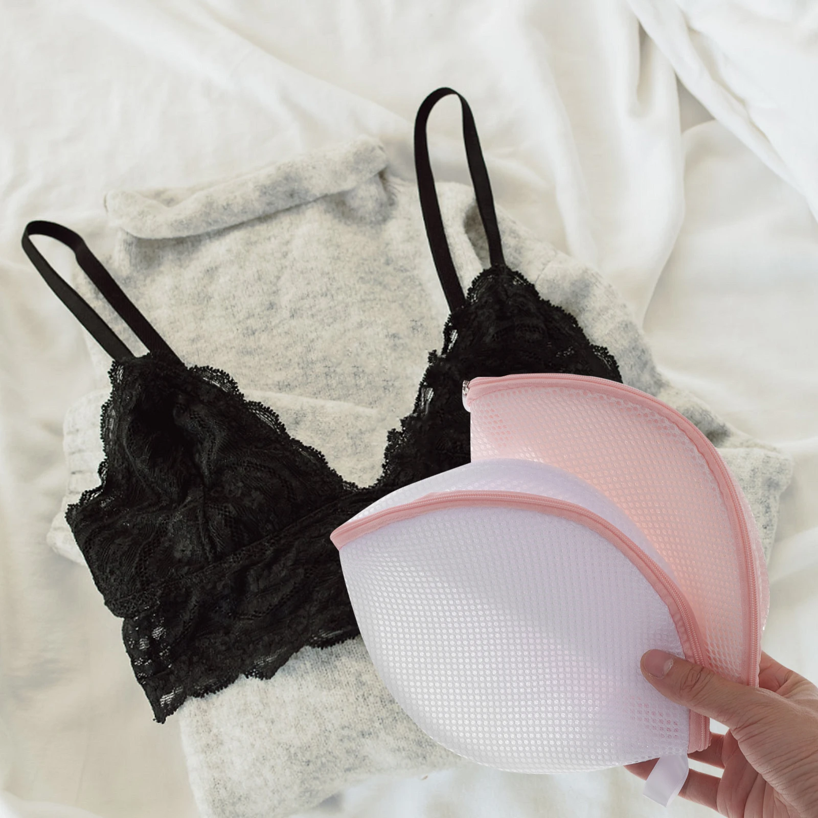 2Pcs Laundry Bag Zippered Mesh Washing Bags Bra Lingerie Protection Shell Bracket Prevent Tangling Travel Packing Organizer
2Pcs Laundry Bag Zippered Mesh Washing Bags Bra Lingerie Protection Shell Bracket Prevent Tangling Travel Packing Organizer