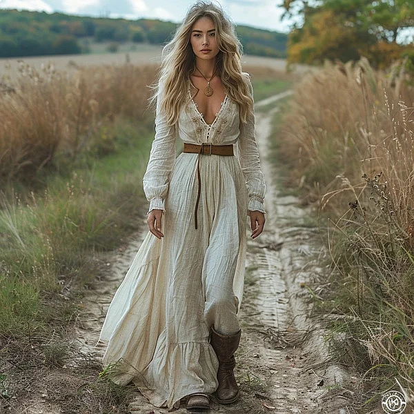 Vintage Floral V Neck Long Sleeve Dress Maxi Dresses for Women Spring Summer Vacation Floral Dresses
Vintage Floral V Neck Long Sleeve Dress Maxi Dresses for Women Spring Summer Vacation Floral Dresses