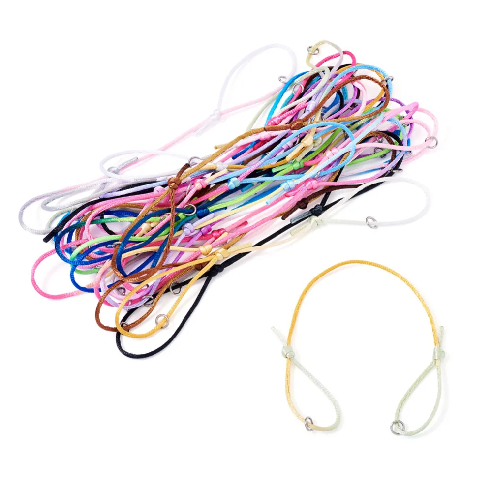 30Pcs Nylon Bracelet Thread Half Finished Adjustable Bangle Cord Rope for Connector Charms Jewelry Making Accessories 11~22cm
30Pcs Nylon Bracelet Thread Half Finished Adjustable Bangle Cord Rope for Connector Charms Jewelry Making Accessories 11~22cm