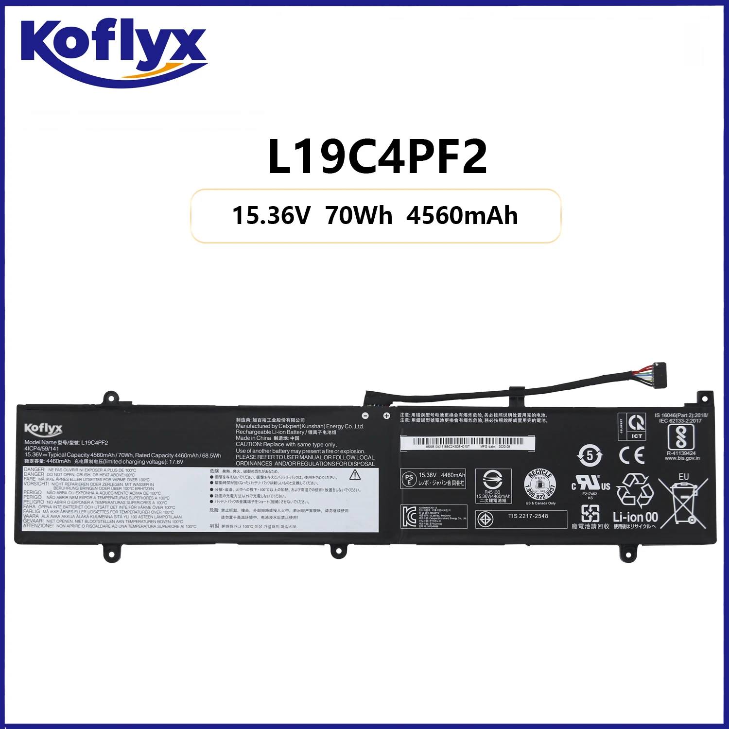 Новый аккумулятор Koflyx для ноутбука Lenovo S750-15 Yoga Slim 7 15-15IIL 15-15IMH Yoga 7-15IMH05 L19C4PF2 L19M4PF2
Новый аккумулятор Koflyx для ноутбука Lenovo S750-15 Yoga Slim 7 15-15IIL 15-15IMH Yoga 7-15IMH05 L19C4PF2 L19M4PF2