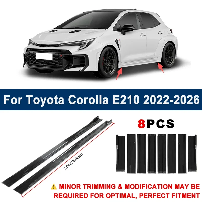 Aerodynamic 2m Sectional Side Skirt Extension Lips Racing Side Spoiler For Toyota Corolla E210 2022-2026 2023 Sport Upgrade Kit
Aerodynamic 2m Sectional Side Skirt Extension Lips Racing Side Spoiler For Toyota Corolla E210 2022-2026 2023 Sport Upgrade Kit