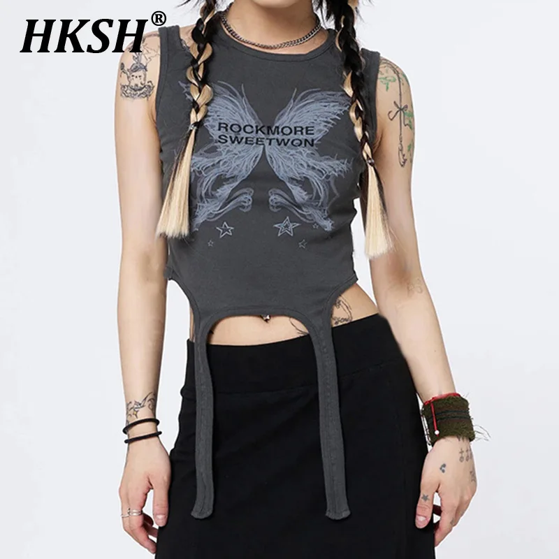 HKSH Fashion Jazz Dance Costume Hip Hop High Street Women Tide Casual Vest Sweet Slim Short Chic Irregular Strap New Top HK3991
HKSH Fashion Jazz Dance Costume Hip Hop High Street Women Tide Casual Vest Sweet Slim Short Chic Irregular Strap New Top HK3991