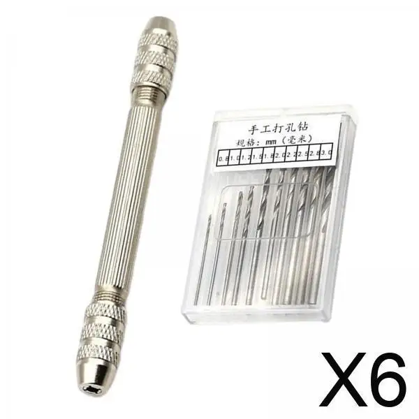 6xHand Drill Woodworking Hand Drill for Keychain DIY Hairpin DIY Craft
6xHand Drill Woodworking Hand Drill for Keychain DIY Hairpin DIY Craft