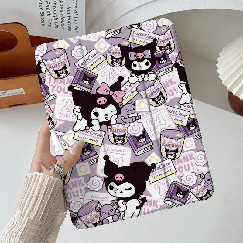 Sanrio Kuromi Kawaii Cute New iPad Protective Case pro11 hard 10th Generation Anti-drop 10.2 Flip Cover 4/5/6 Air6 Tablet Case
Sanrio Kuromi Kawaii Cute New iPad Protective Case pro11 hard 10th Generation Anti-drop 10.2 Flip Cover 4/5/6 Air6 Tablet Case