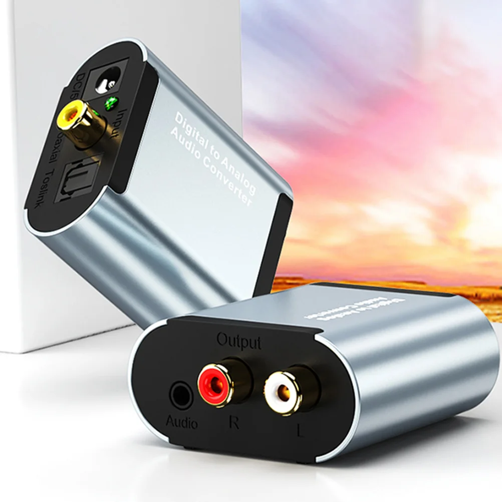 1 Set Analog Audio Converter Fiber Optic Coaxial To 3.5Mm Output Digital To Analog Converter 96Khz 24Bit Optical Audio Adapter
1 Set Analog Audio Converter Fiber Optic Coaxial To 3.5Mm Output Digital To Analog Converter 96Khz 24Bit Optical Audio Adapter