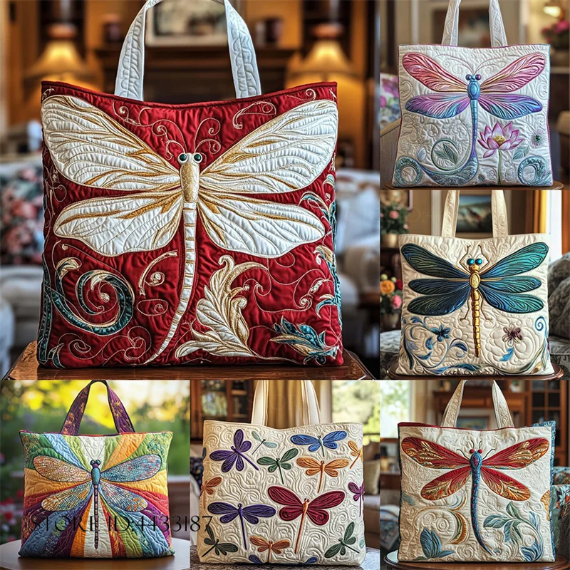 Printed Fashion Trendy Handbag Quilted Shoulder Tote Bag Novelty Dragonfly Large Capacity Casual Bag Travel Bags Outdoor Daypack
Printed Fashion Trendy Handbag Quilted Shoulder Tote Bag Novelty Dragonfly Large Capacity Casual Bag Travel Bags Outdoor Daypack