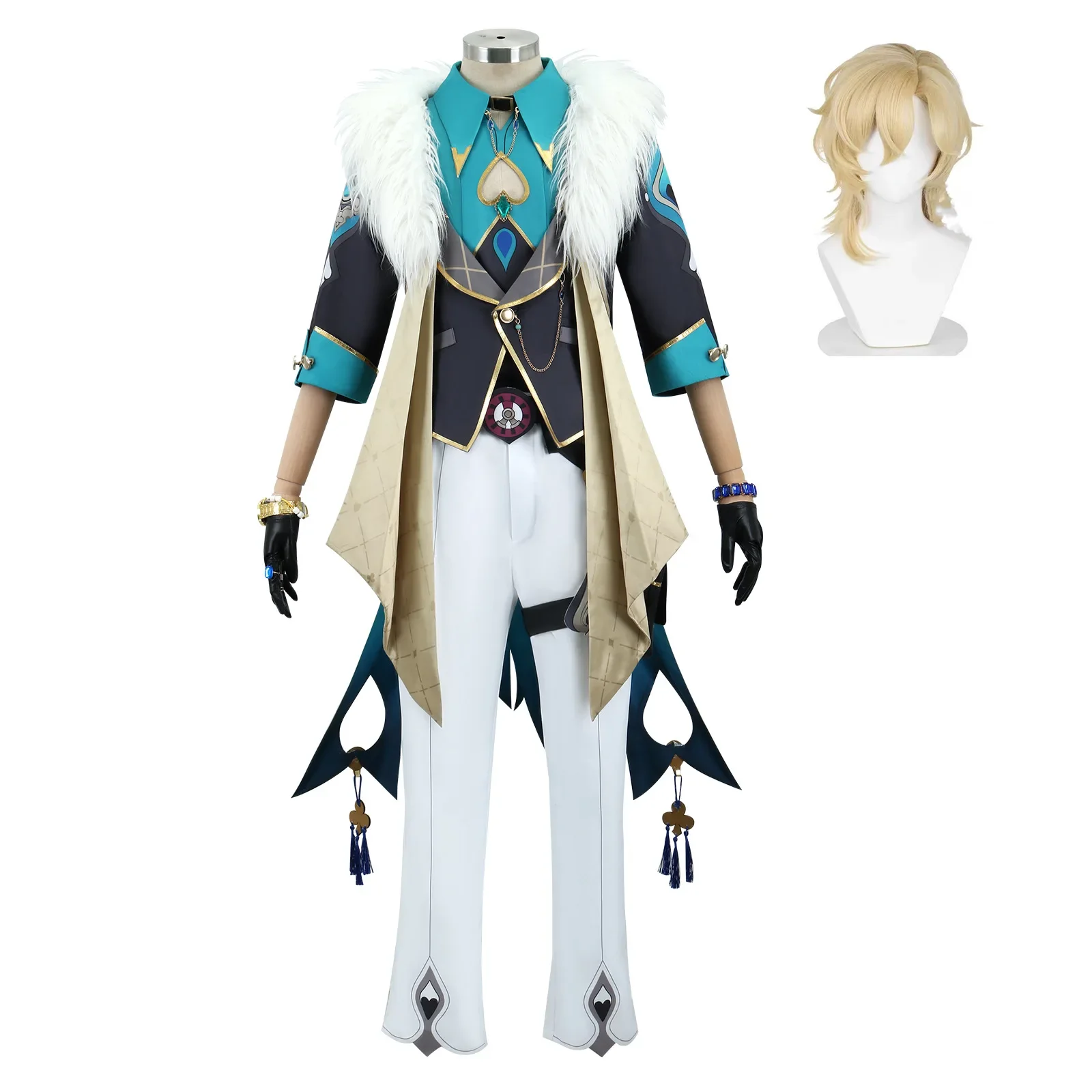Aventurine Cosplay Costume Honkai Star Rail Anime Carnival Uniform Halloween Costumes Men Game Character Outfits
Aventurine Cosplay Costume Honkai Star Rail Anime Carnival Uniform Halloween Costumes Men Game Character Outfits