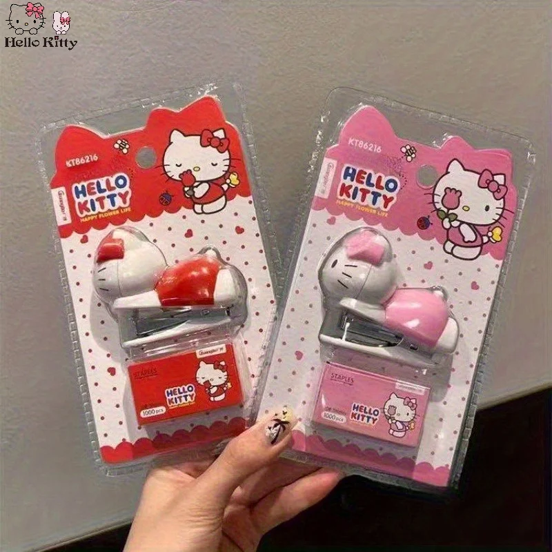Sanrio Hello Kitty Pink Stapler Set - Cute Cartoon Stapler - Perfect for Binding Office Documents, Organizing Study Papers
Sanrio Hello Kitty Pink Stapler Set - Cute Cartoon Stapler - Perfect for Binding Office Documents, Organizing Study Papers