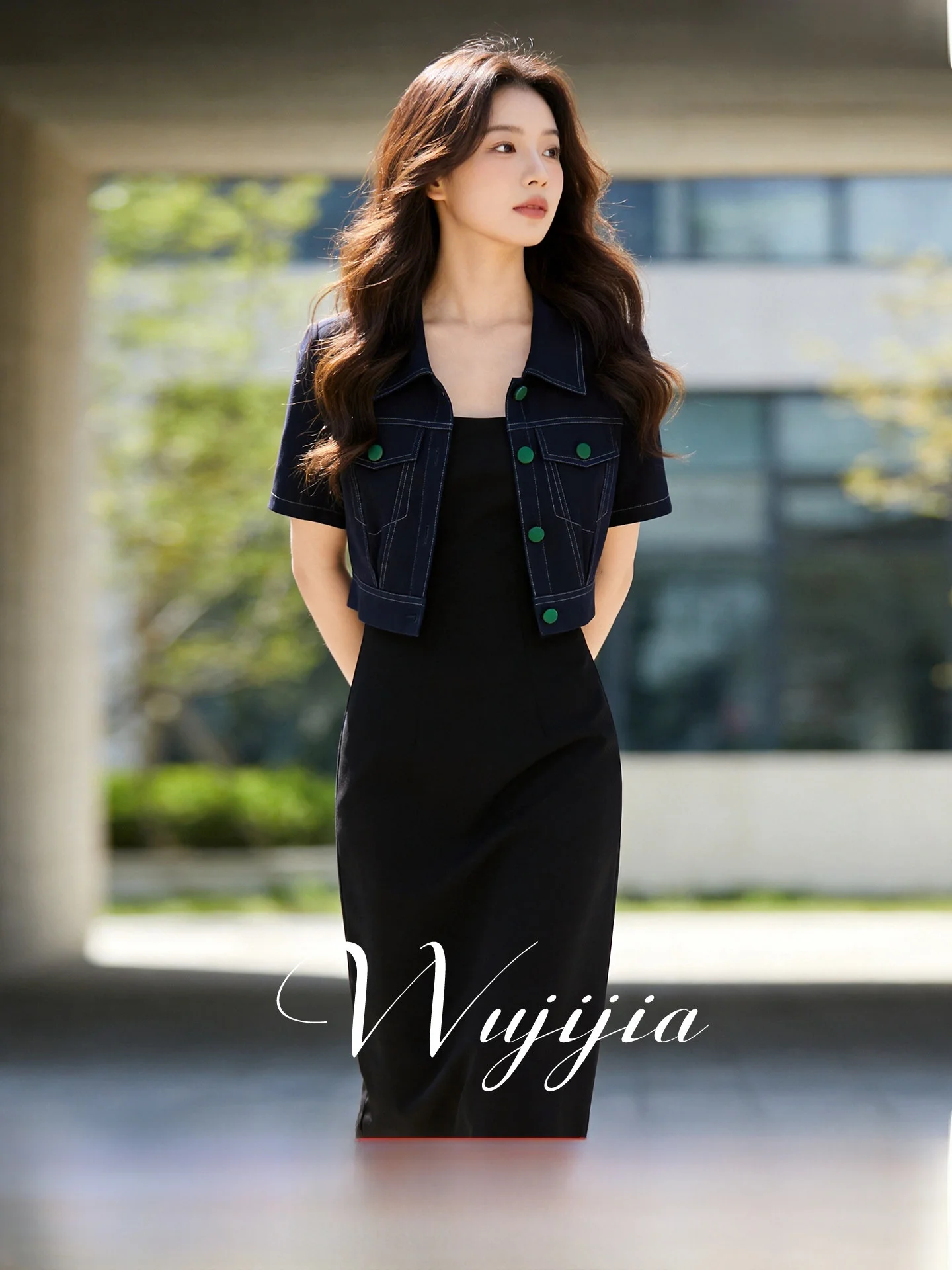Five Seasons Home 2026 Summer New Short Sleeve Jacket Strap Dress Two-Piece Set Casual High Waist Polyester Spandex Blend
Five Seasons Home 2026 Summer New Short Sleeve Jacket Strap Dress Two-Piece Set Casual High Waist Polyester Spandex Blend