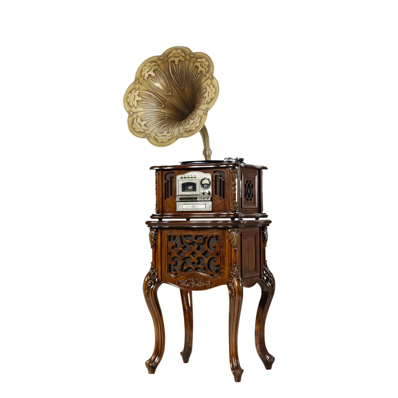 Retro phonograph vinyl record player bluetooth cd all-in-one player antique big speaker record player home HIFI stereo
Retro phonograph vinyl record player bluetooth cd all-in-one player antique big speaker record player home HIFI stereo