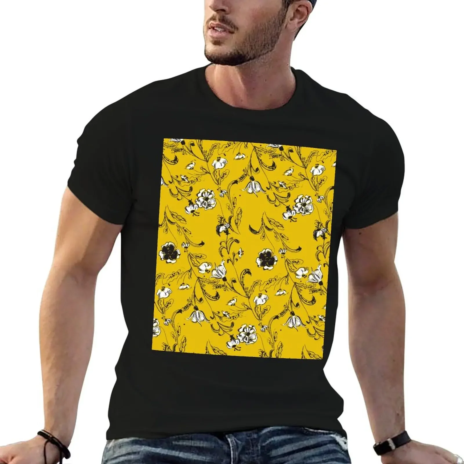 Yellow Floral Pattern T-Shirt man t shirt shirts graphic tees for a boy workout shirts for men
Yellow Floral Pattern T-Shirt man t shirt shirts graphic tees for a boy workout shirts for men