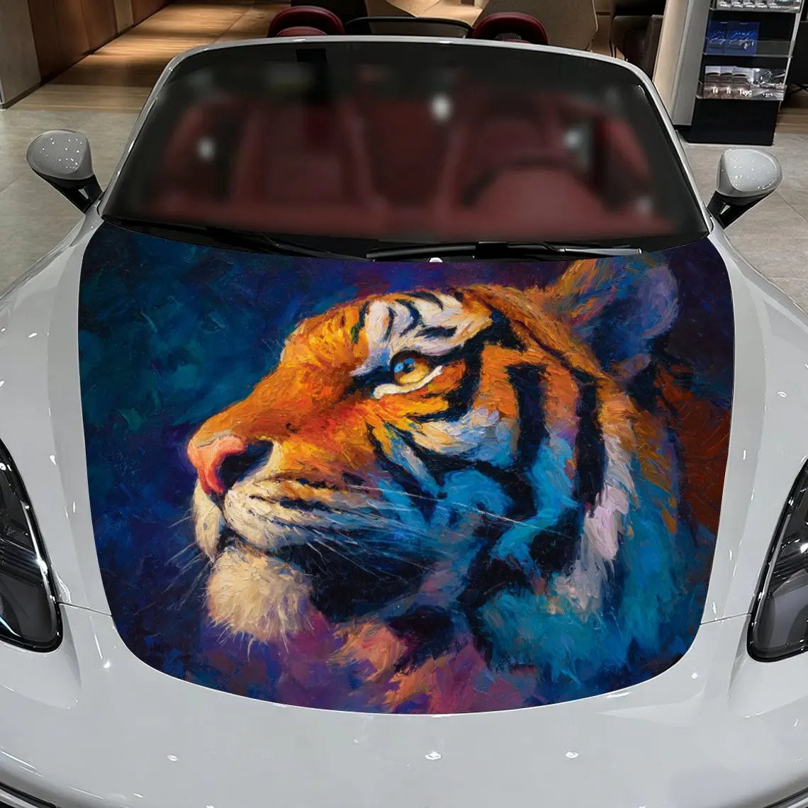 Car Decals A Tiger In Vibrant, Artistic Close - Up With Bold Color Palette Car Hood Sticker, Waterproof Self - Adhesive Vinyl Gr
Car Decals A Tiger In Vibrant, Artistic Close - Up With Bold Color Palette Car Hood Sticker, Waterproof Self - Adhesive Vinyl Gr