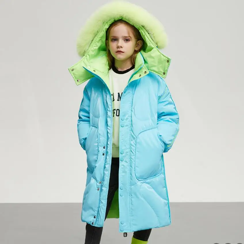 Children Winter Down Parka Real Fur Collar Waterproof Two Side Wear Jacket Girl And Boys Thicker Outfit Warm Down Coat -30 Wz948
Children Winter Down Parka Real Fur Collar Waterproof Two Side Wear Jacket Girl And Boys Thicker Outfit Warm Down Coat -30 Wz948