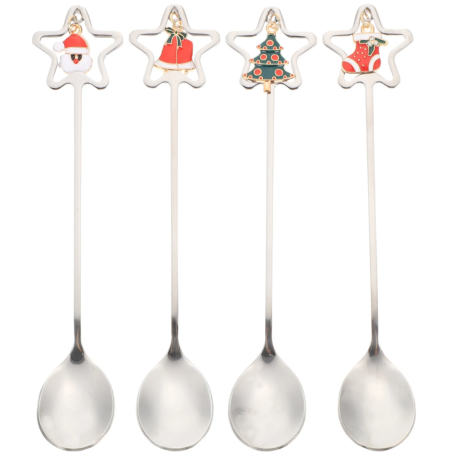 4 Pcs Christmas Gifts Cutlery Set Holiday Kitchen Utensils Small Dessert Spoons Appetizer Decorative Cute
4 Pcs Christmas Gifts Cutlery Set Holiday Kitchen Utensils Small Dessert Spoons Appetizer Decorative Cute