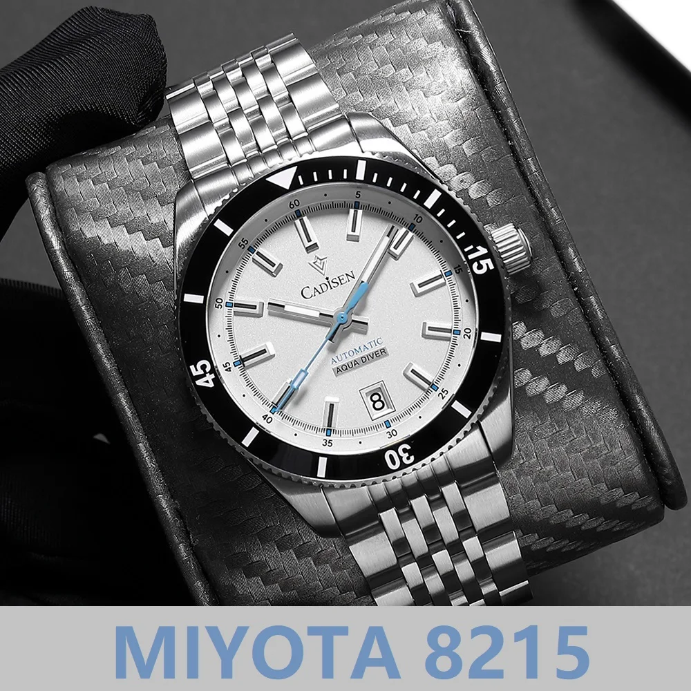 CADISEN NEW Mechanical Wristwatch For Men Automatic Watch Men Japan MIYOTA 8215 Ceramic Bezel 10Bar Waterproof Mens Watches
CADISEN NEW Mechanical Wristwatch For Men Automatic Watch Men Japan MIYOTA 8215 Ceramic Bezel 10Bar Waterproof Mens Watches