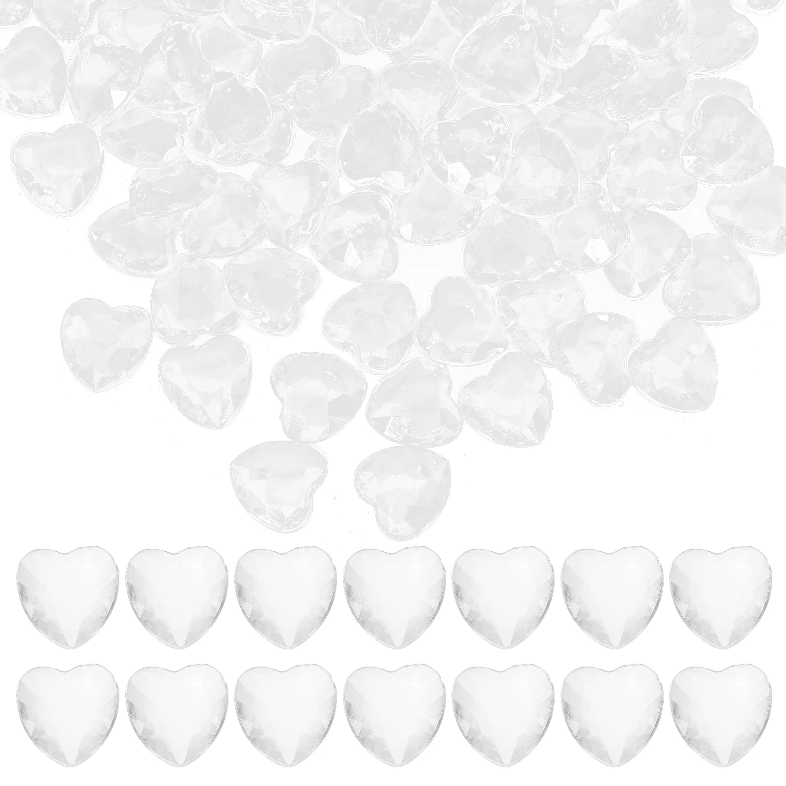 100 Pcs Heart Shaped Acrylic Gemstones Transparent 12MM Table Scatter Crystals Vase Filler Valentines Decor DIY Props
100 Pcs Heart Shaped Acrylic Gemstones Transparent 12MM Table Scatter Crystals Vase Filler Valentines Decor DIY Props