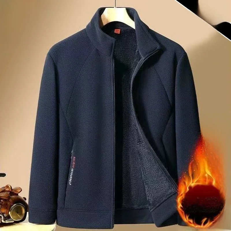 Мужская толстовка с подкладкой, повседневная, свободного кроя, с воротником-стойкой, теплая, для осени и зимы, из полиэфирного волокна, верхняя одежда
Мужская толстовка с подкладкой, повседневная, свободного кроя, с воротником-стойкой, теплая, для осени и зимы, из полиэфирного волокна, верхняя одежда