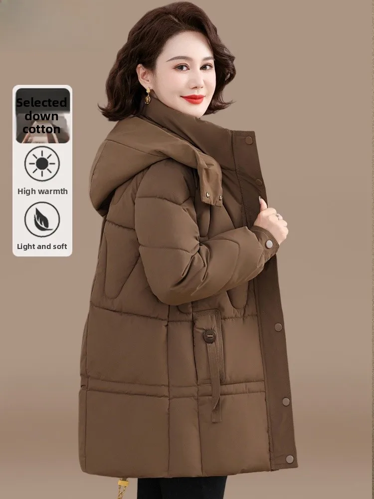 Thiened down Cotton Jaet for Middle-Aged And ly Women Faionable Loose Sle with ket Winter Outerwear Coat
Thiened down Cotton Jaet for Middle-Aged And ly Women Faionable Loose Sle with ket Winter Outerwear Coat