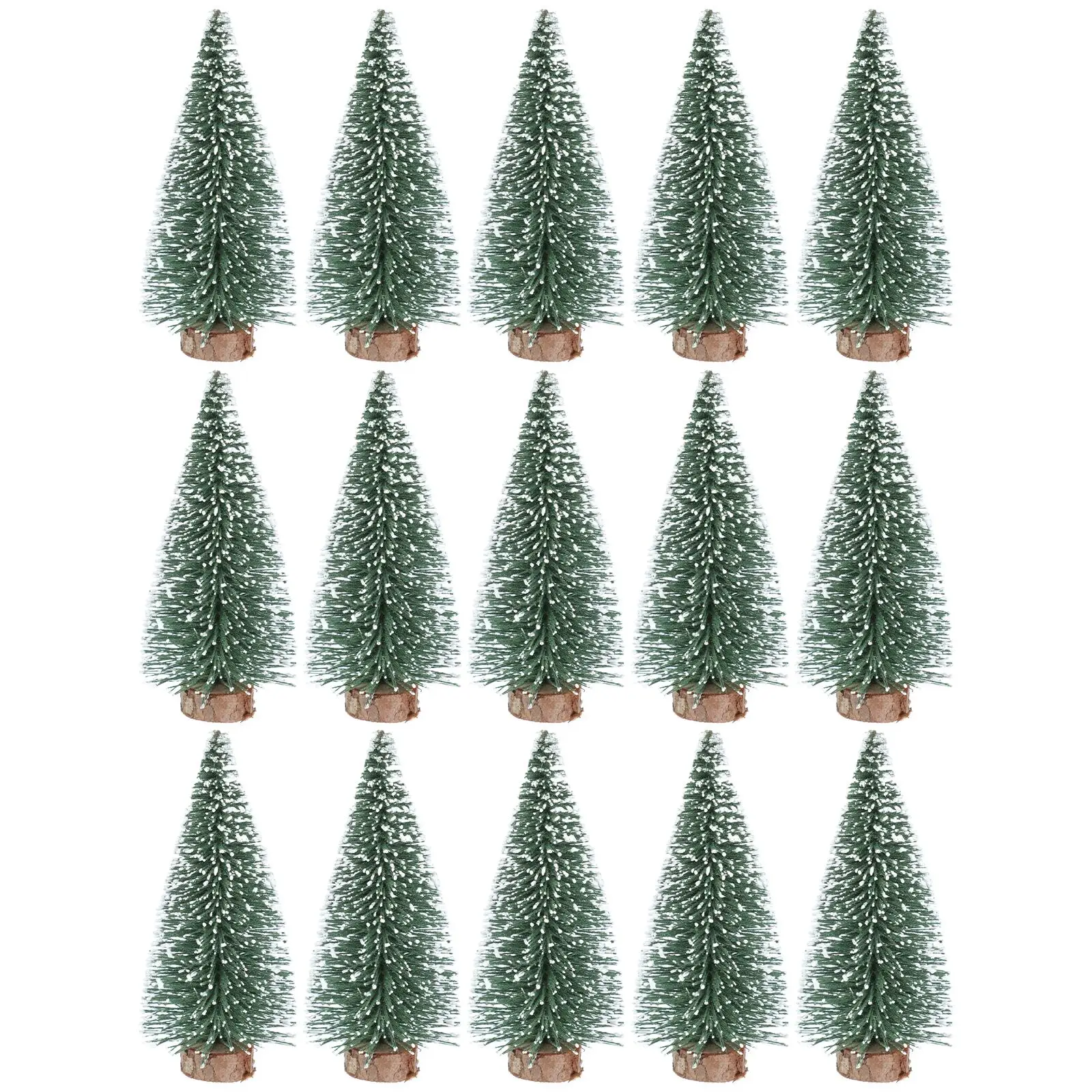 15 Pcs Decorating Mini Christmas Tree Gifts Small Xmas Lights Fake Trees with Wooden Base 
15 Pcs Decorating Mini Christmas Tree Gifts Small Xmas Lights Fake Trees with Wooden Base