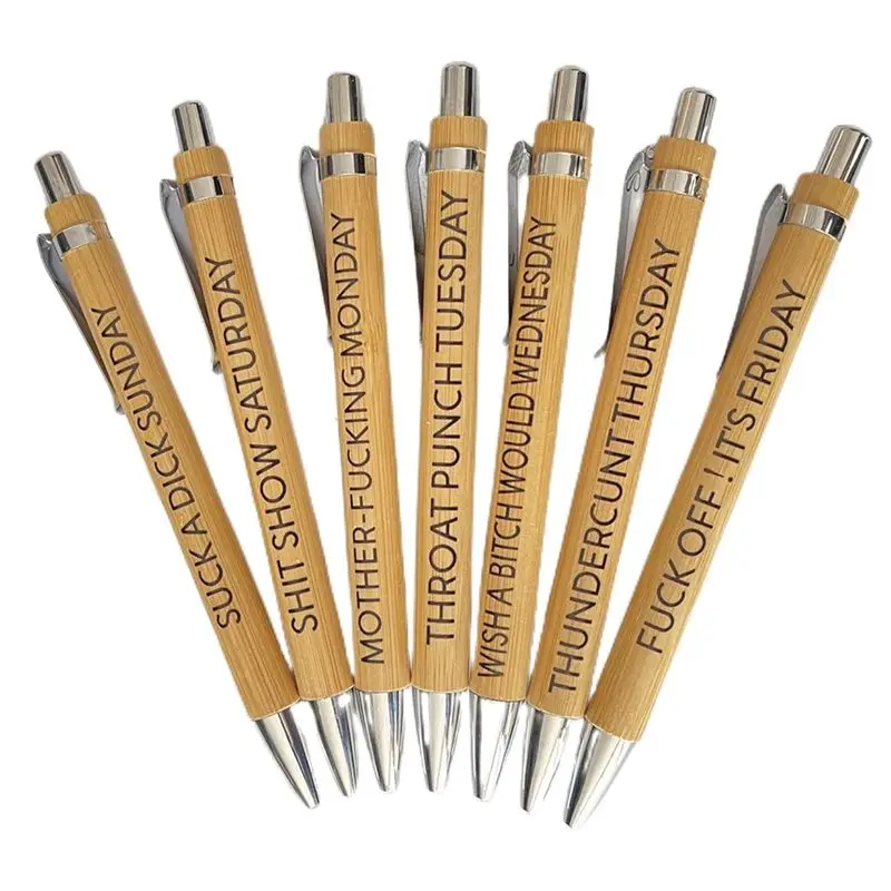 NEW HOT In Stock-Funny Bamboo Pens Office Gifts For Women Men Coworkers Funny Deskaccessories Wood Color 7Pcs
NEW HOT In Stock-Funny Bamboo Pens Office Gifts For Women Men Coworkers Funny Deskaccessories Wood Color 7Pcs
