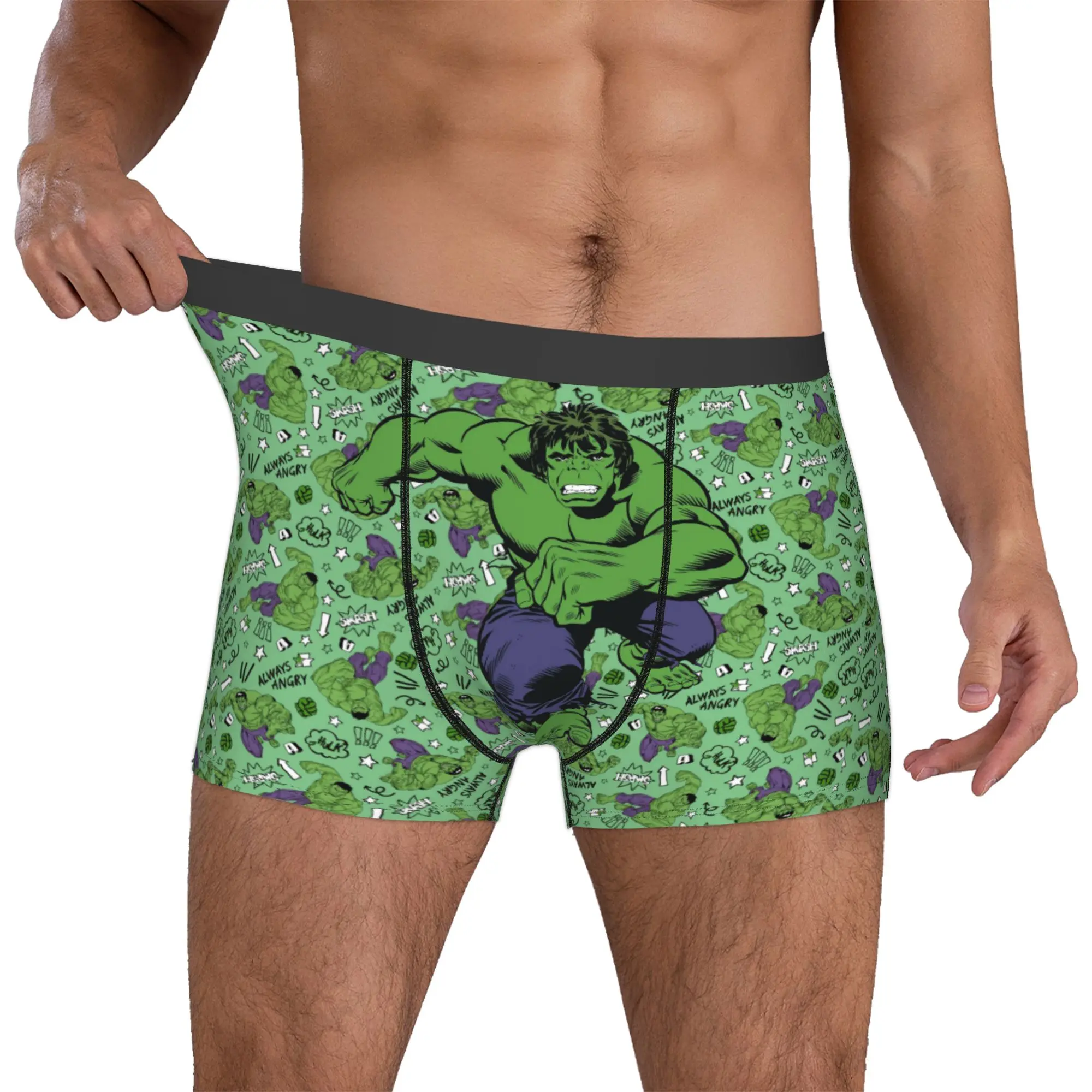 Custom Funny H-Hulk Comic Art Boxers Shorts Panties Men's Underpants Comfortable Briefs Underwear
Custom Funny H-Hulk Comic Art Boxers Shorts Panties Men's Underpants Comfortable Briefs Underwear
