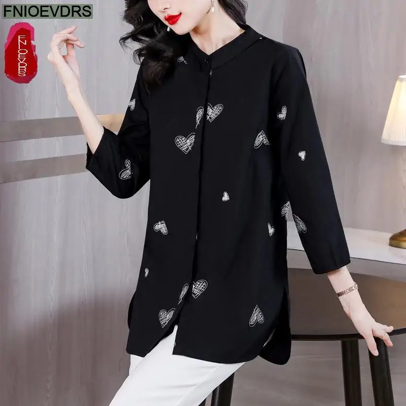 M-5XL Loose Clothes 2023 Women Black Embroidery Elegant Ruffles Shirts Casual Retro Vintage Floral Tops Blouses
M-5XL Loose Clothes 2023 Women Black Embroidery Elegant Ruffles Shirts Casual Retro Vintage Floral Tops Blouses