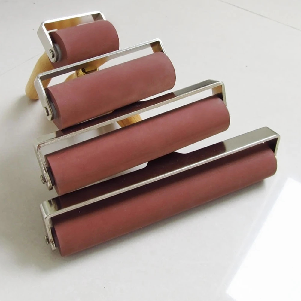 Rubber Roller Ink Applicator Oil Painting Tool Printmaking Stamps Crafting Inking Wood Pole Smooth 
Rubber Roller Ink Applicator Oil Painting Tool Printmaking Stamps Crafting Inking Wood Pole Smooth