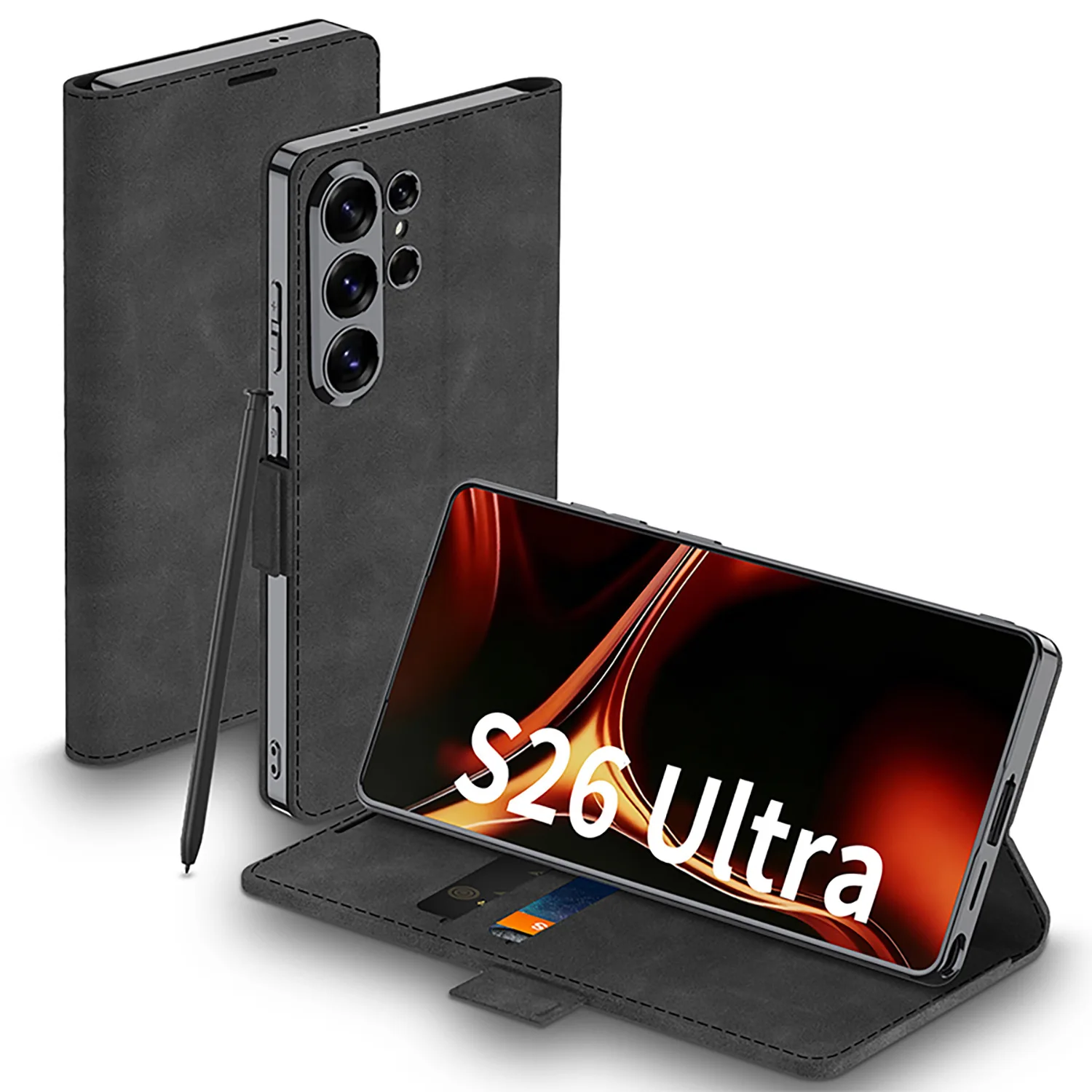 case for Samsung S26 ultra Electroplated flip stand shock proof protective cover matte vegan leather tough shell full coverage
case for Samsung S26 ultra Electroplated flip stand shock proof protective cover matte vegan leather tough shell full coverage