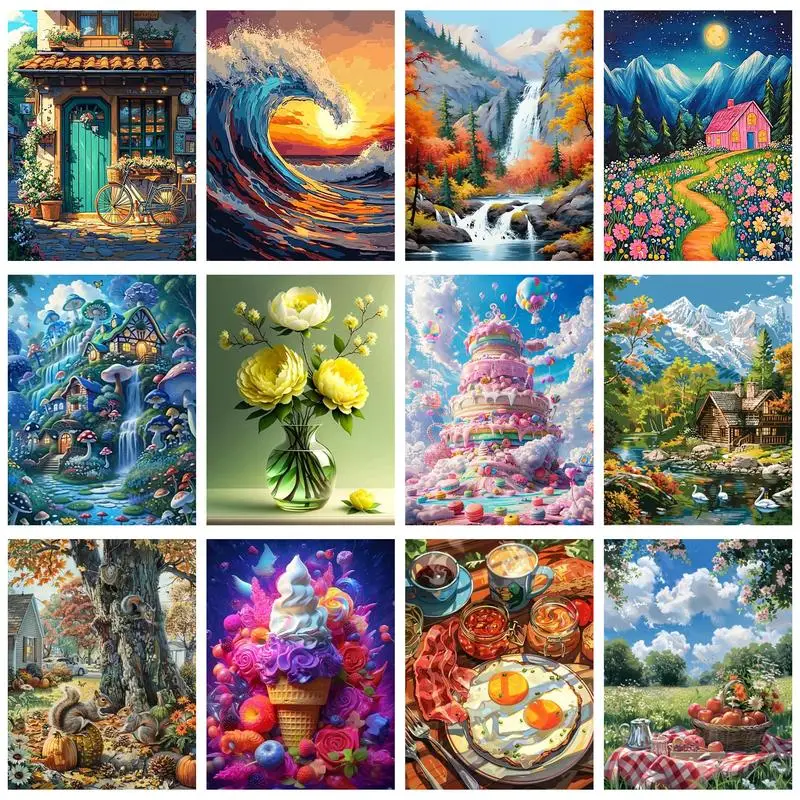GATYZTORY 5D DIY Diamond PaintingScenery Full Square Round Diamond Embroidery Cross Stitch Home Decor Gift
GATYZTORY 5D DIY Diamond PaintingScenery Full Square Round Diamond Embroidery Cross Stitch Home Decor Gift
