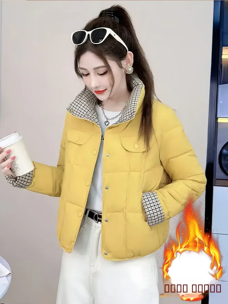 Теплая клетчатая хлопковая куртка в клетку, женская модная зимняя верхняя одежда в Корейском стиле, свободная посадка, длинный све
Теплая клетчатая хлопковая куртка в клетку, женская модная зимняя верхняя одежда в Корейском стиле, свободная посадка, длинный све