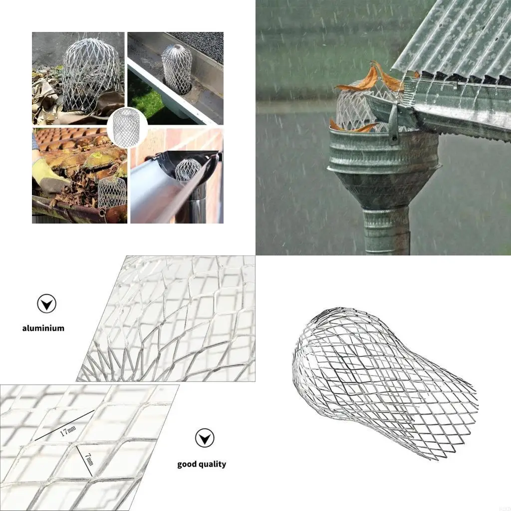 62KD Metal Meshes Gutters Debris Mud Trap Guards Drain Pipe Cover Downpipe AntiLeaf Filter Screen Stretching Filter Caps
62KD Metal Meshes Gutters Debris Mud Trap Guards Drain Pipe Cover Downpipe AntiLeaf Filter Screen Stretching Filter Caps