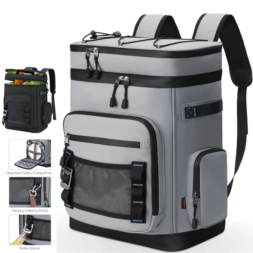 30L Waterproof Insulated Cooler Backpack for Men Women Leak Proof Cooler Rucksack for Camping Beach Fishing Picnic Travel Bag
30L Waterproof Insulated Cooler Backpack for Men Women Leak Proof Cooler Rucksack for Camping Beach Fishing Picnic Travel Bag