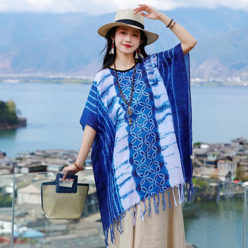 Fashion Women Tie-dyed Pullover Tassel Viscose Shawl Scarf Lady High Quality Wrap Thin Pashmina Stole Travel Cloak Bikini Cover
Fashion Women Tie-dyed Pullover Tassel Viscose Shawl Scarf Lady High Quality Wrap Thin Pashmina Stole Travel Cloak Bikini Cover